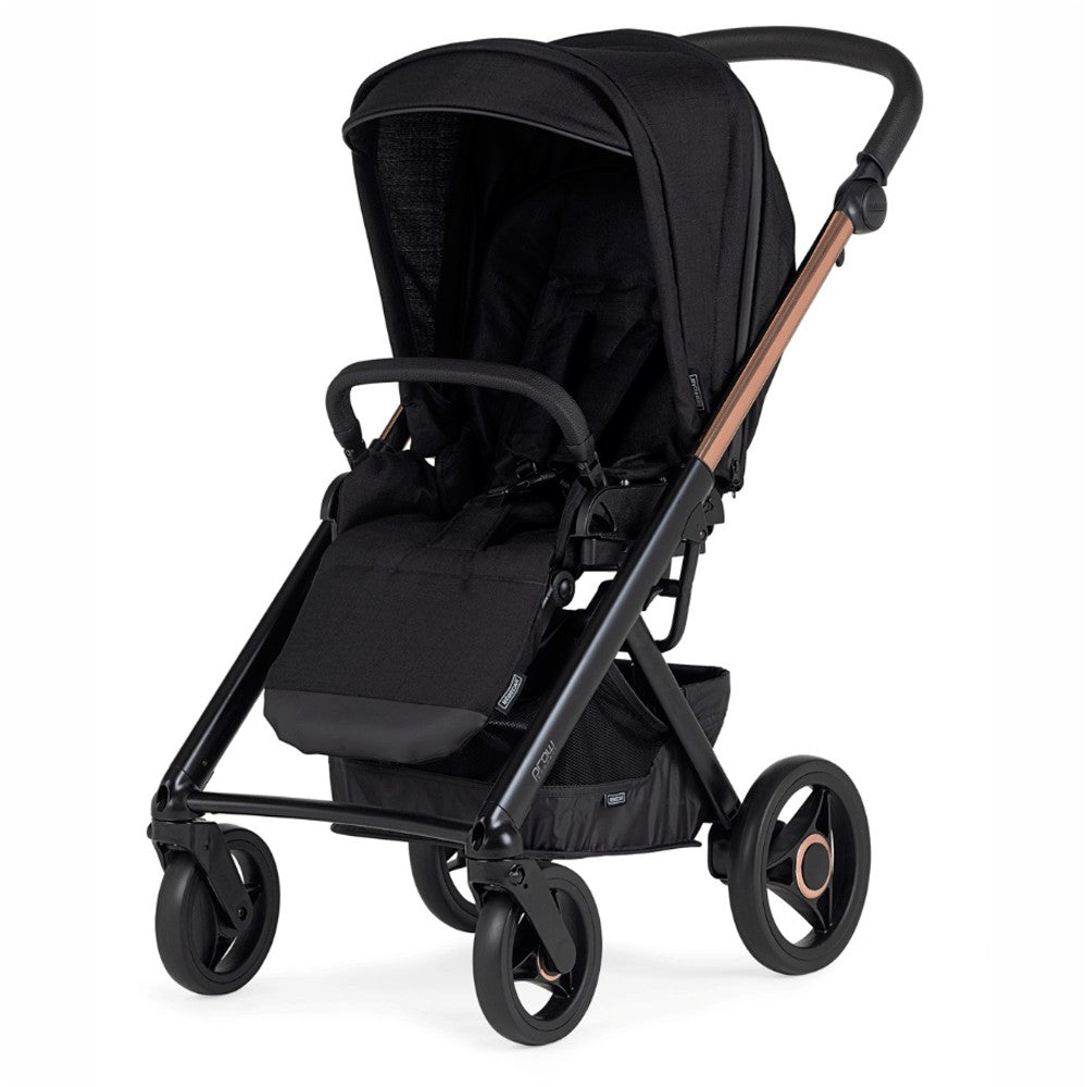 Cochecito Duo Bebecar PROW COMPACT KA410 chasis Fumé Rosa Preto