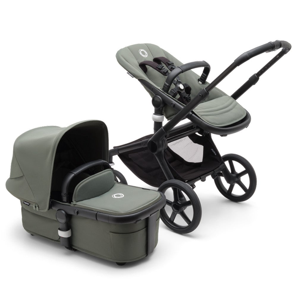 Cochecito DUO Bugaboo Fox 5 Negro Verde Bosque