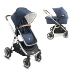 Cochecito duo Arrue OBE con plastico de lluvia