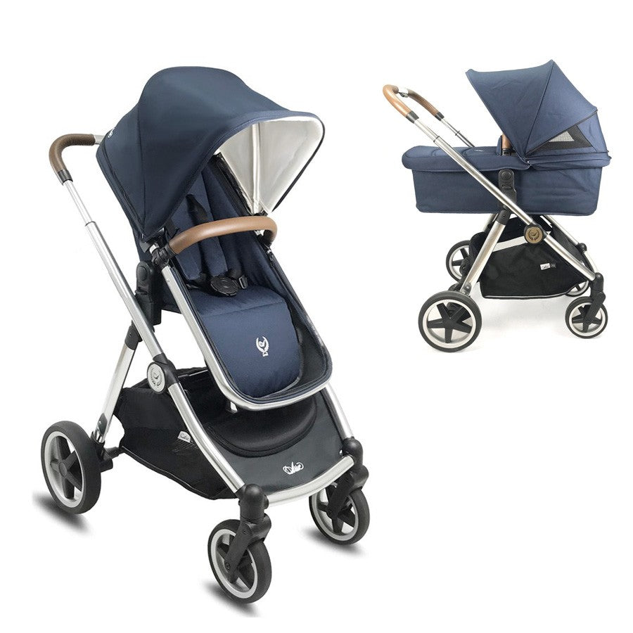 Cochecito duo Arrue OBE con plastico de lluvia