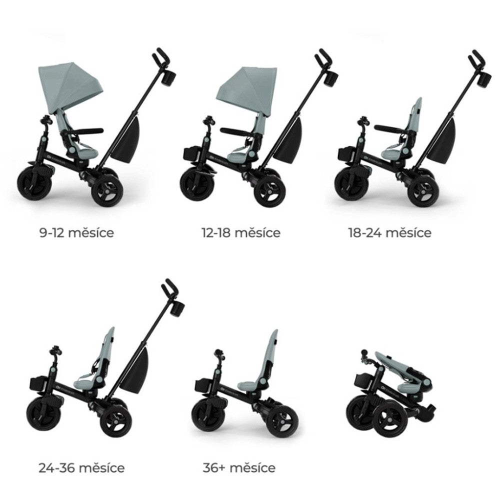 Triciclo Kinderkraft AVEO 2 Plus reversible y plegable