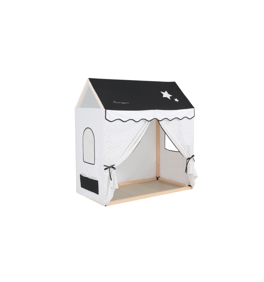 PACK Cama Casita Micuna Montesori con tela casita