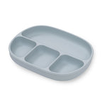 Plato compartimentado de silicona Interbaby con tapa y ventosa