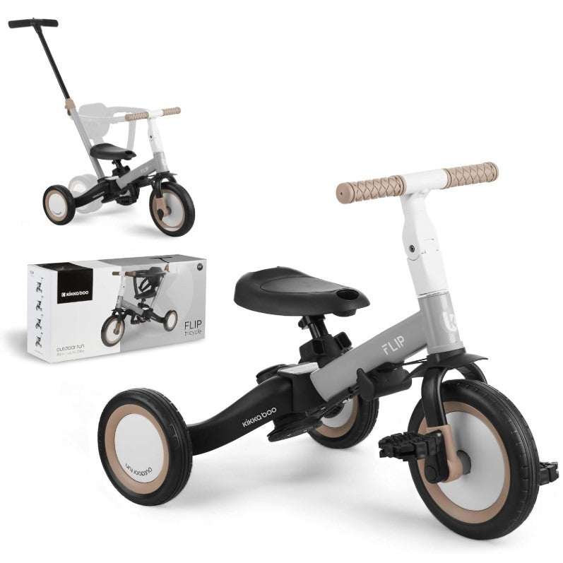 Triciclo con barra KikkaBoo FLiP 5 en 1