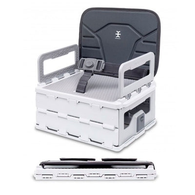 Cadeira alta portátil Nikidom Flat Pack ultra compacta cinzenta