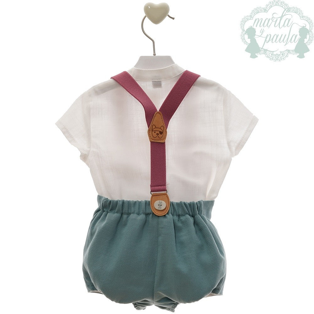 Conjunto bebé con tirantes Marta y Paula Melia