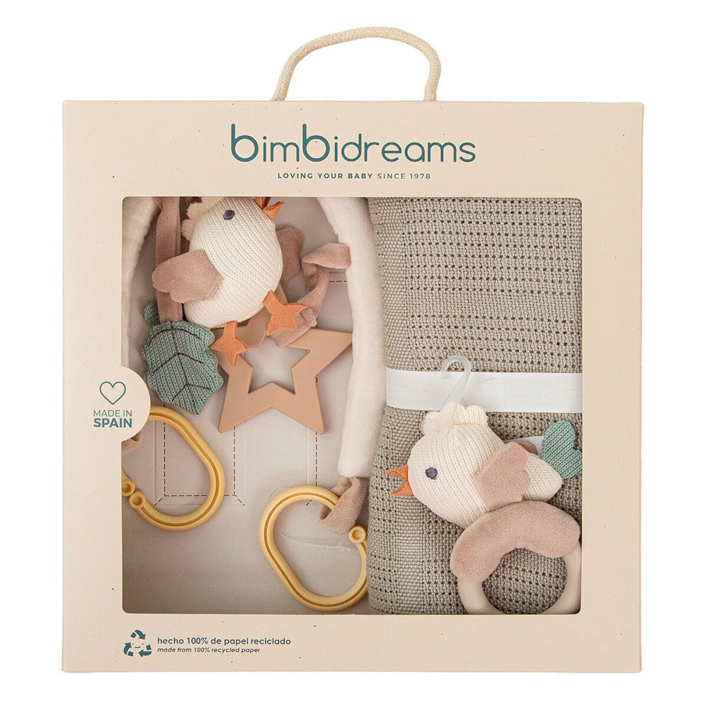 Manta Bimbi de punto con peluches
