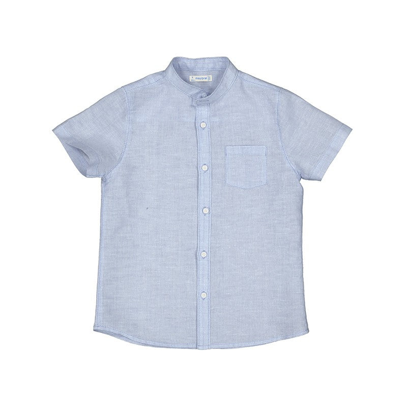 Camisa Mayoral manga corta cuello mao lino