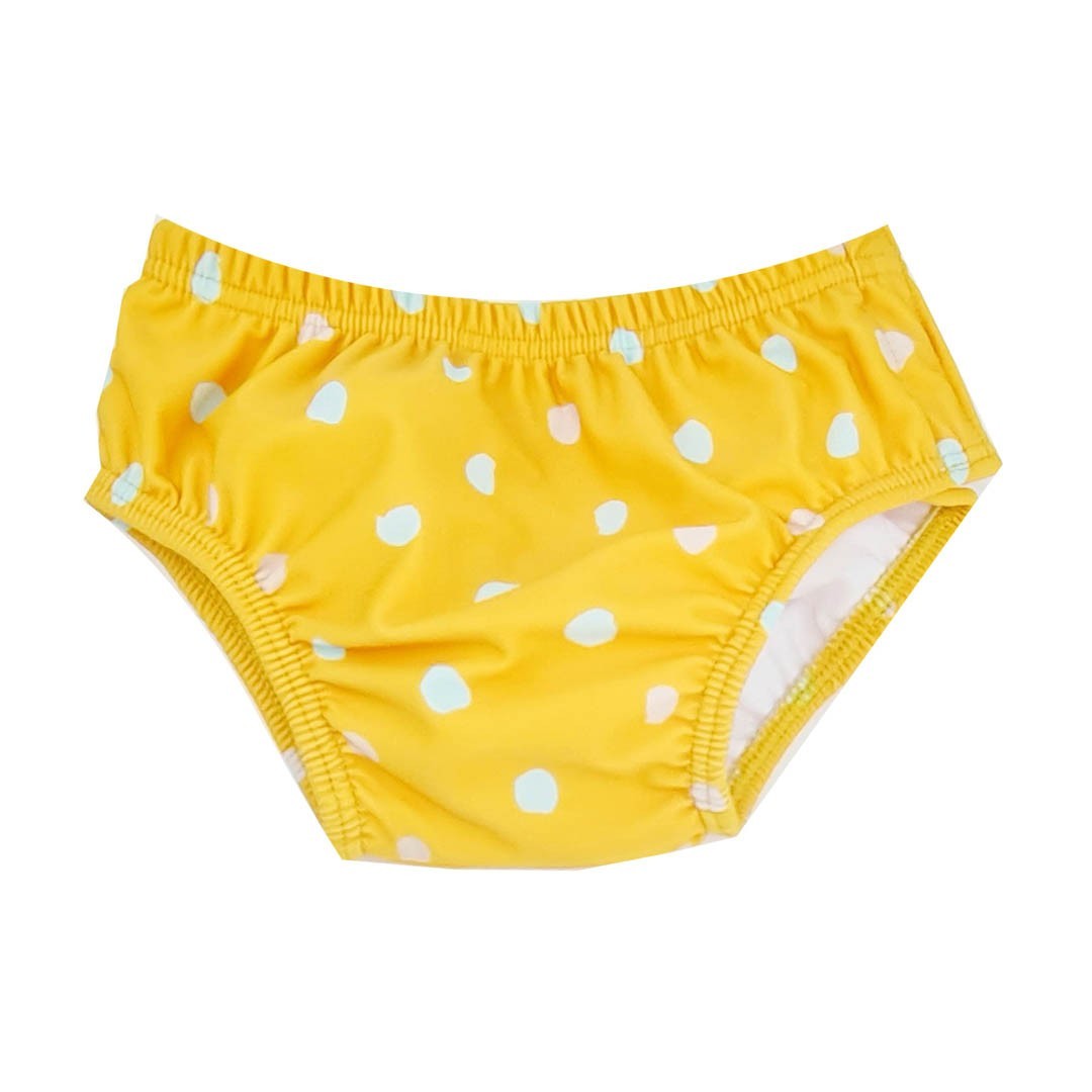 Bañador pañal Btbox Lunares mostaza UPF50+