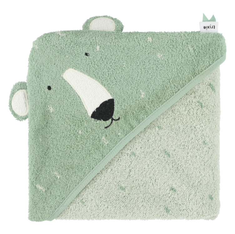 Toalla Capa de baño Trixie con algodón orgánico Mr. Polar Bear 75x75