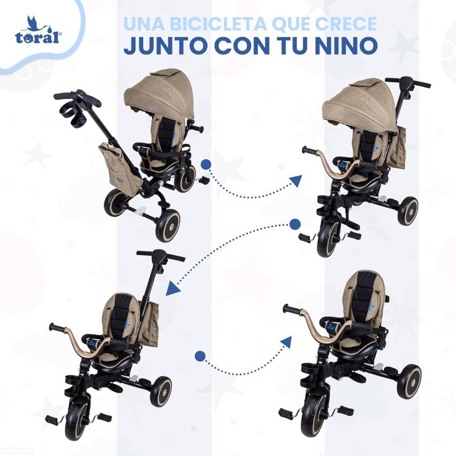 Triciclo Toral SIENA Plegable y reversible