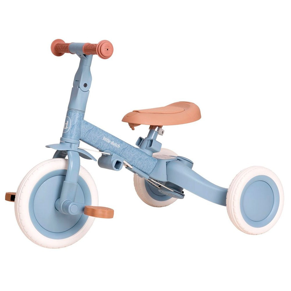 Triciclo con barra Little Dutch 4 en 1 Safari Dreams Azul