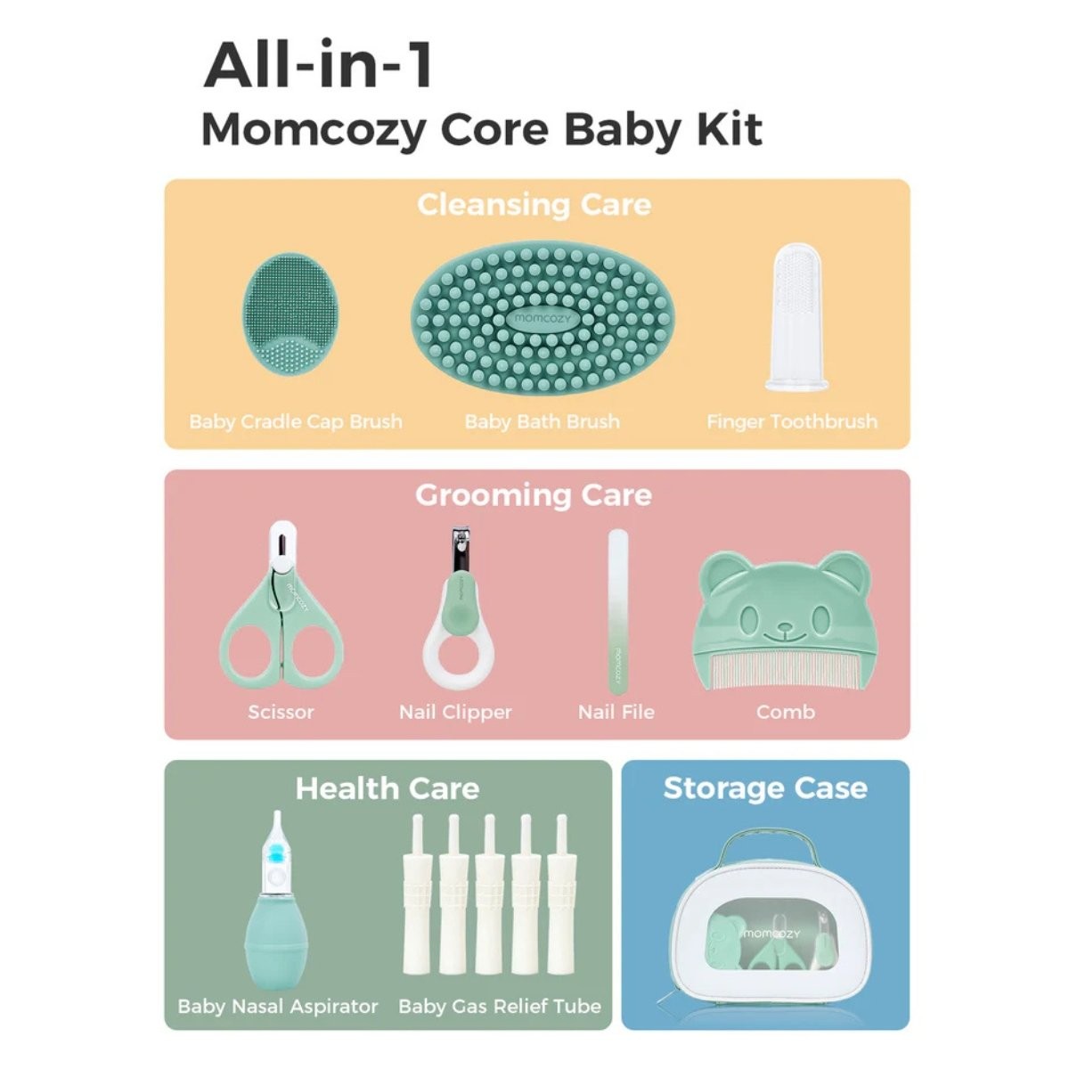 Kit basico Momcozy cuidado del bebé