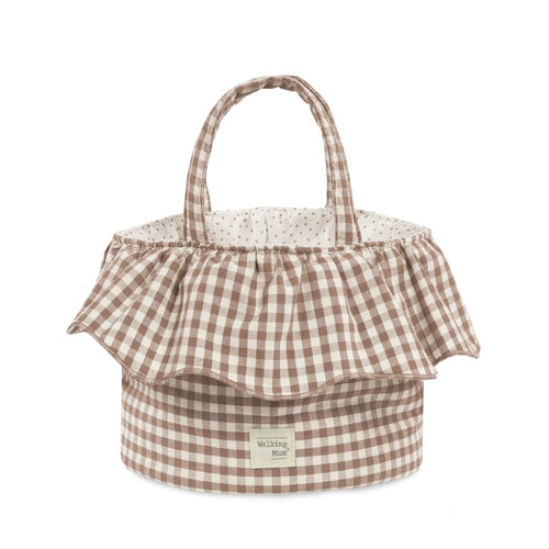 Cesta Organizadora Walking Mum Praliné Vichy