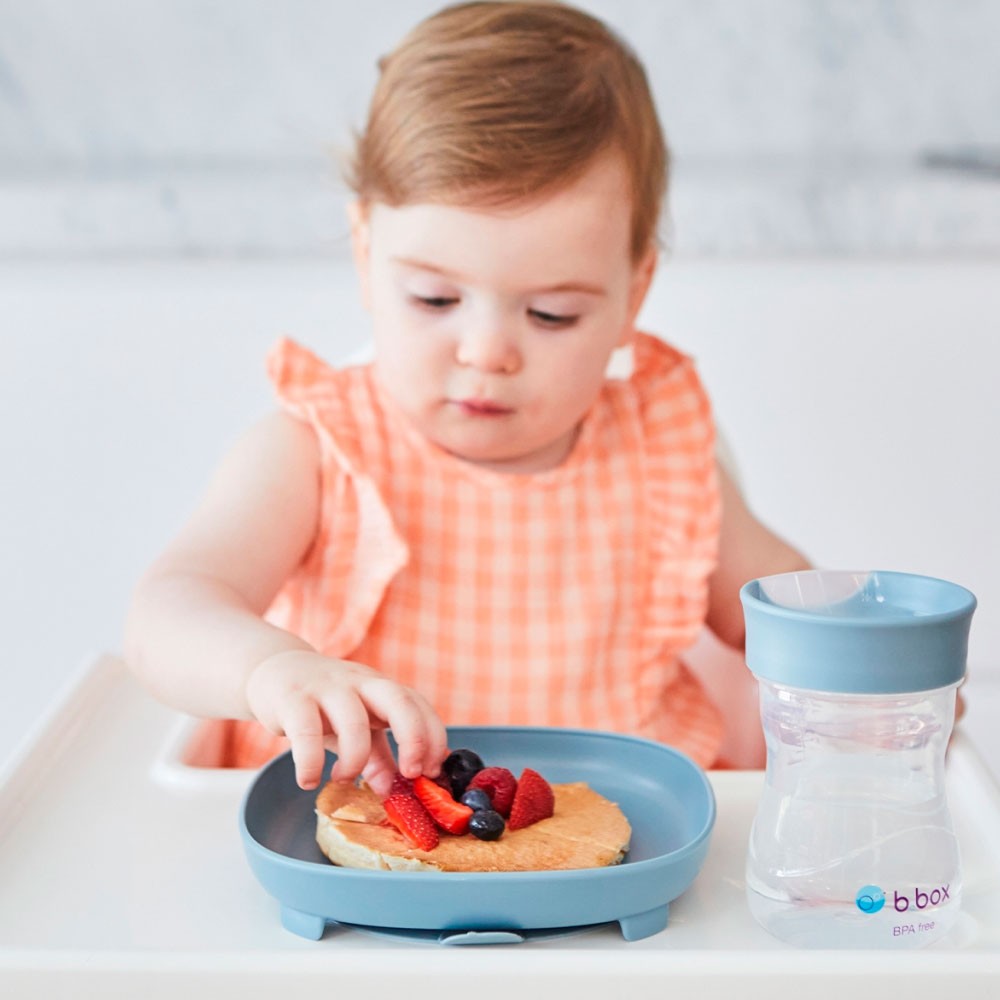 Plato 2 en 1 B.Box con ventosa y compatimentos extraibles
