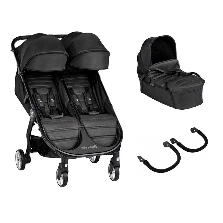 PACK Cochecito Duo Gemelar Baby Jogger City Tour 2 Double con 1 capazo