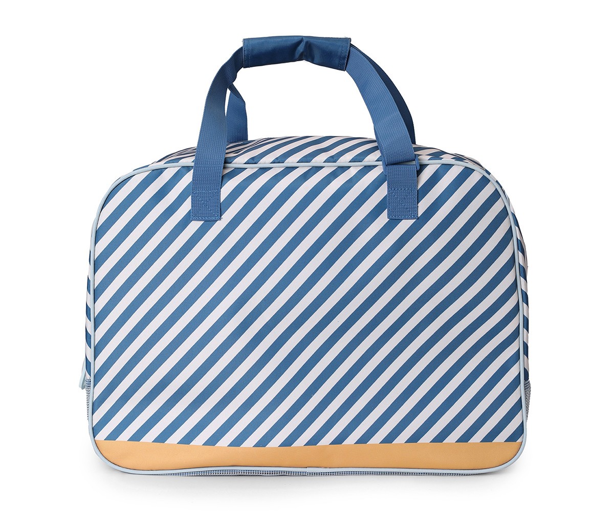 Bolso de Playa con Rejilla Personalizable Monnëka Stripes Blues & Beyond