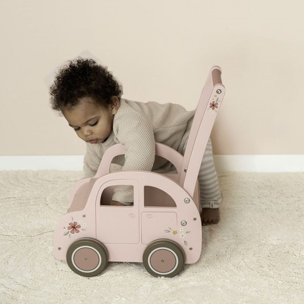 Caminador Little Dutch Flores Coche rosa FSC