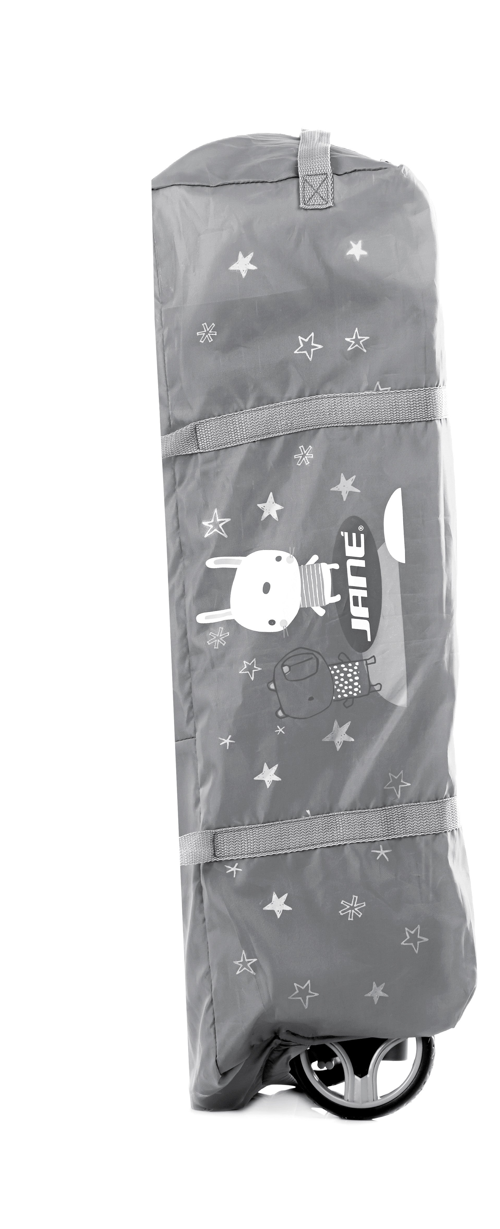 Cuna de viaje Jane Duo level Aluminio con Peluches