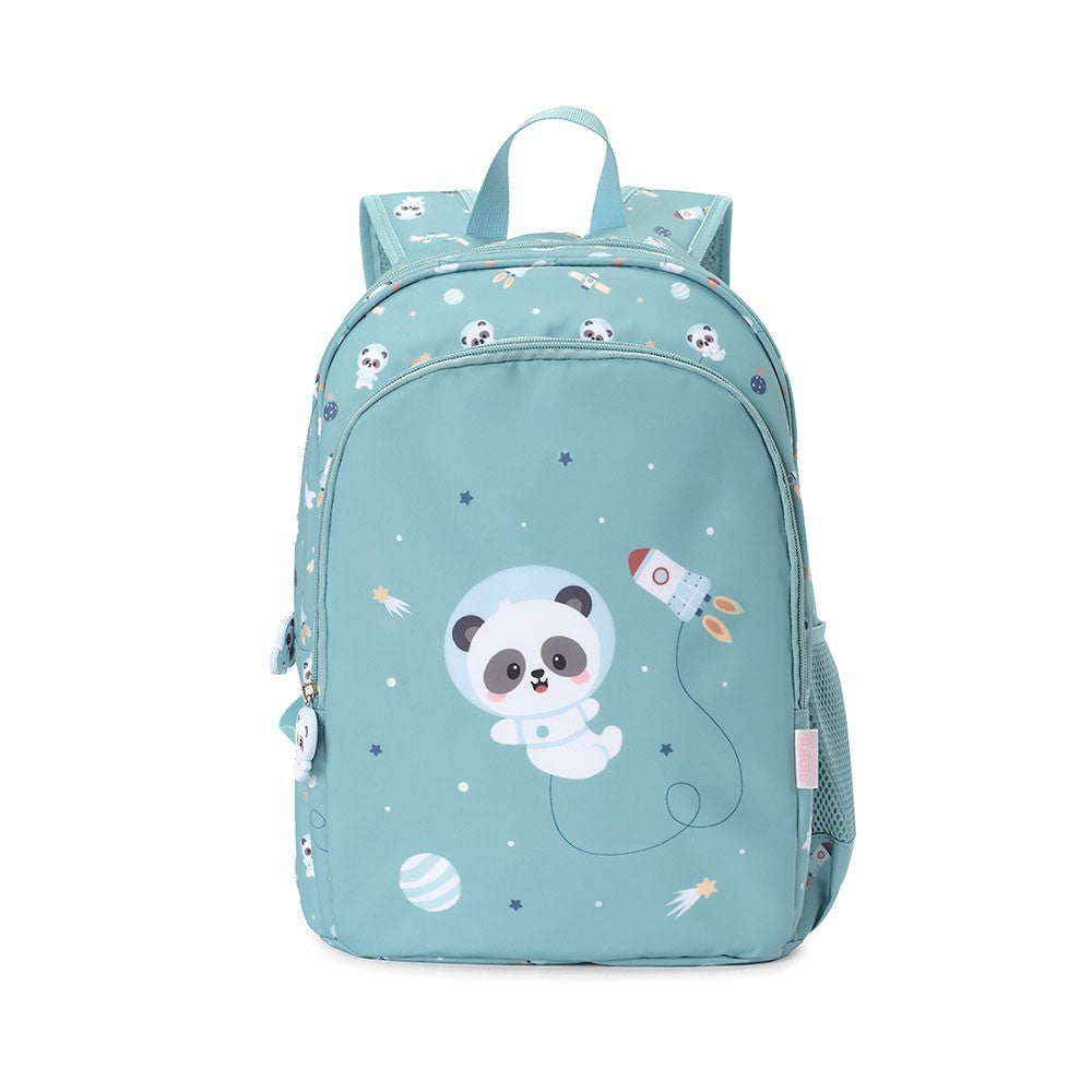 Mochila Mediana Tutete Pandas in Space + Llavero
