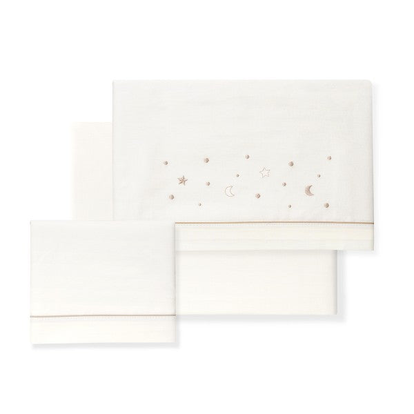 Triptico Cuna Estrellas  Luna+ Broche  Interbaby