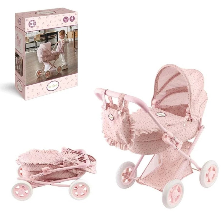 Cochecito de muñeca La Nina Olivia con bolso Personalizable