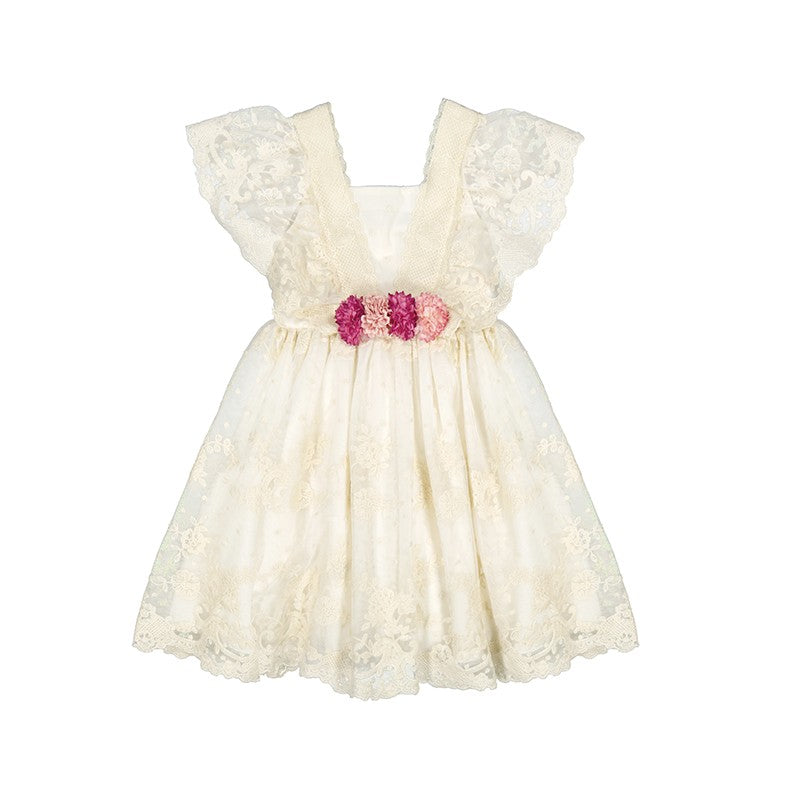 Vestido Abel and Lula tul bordado