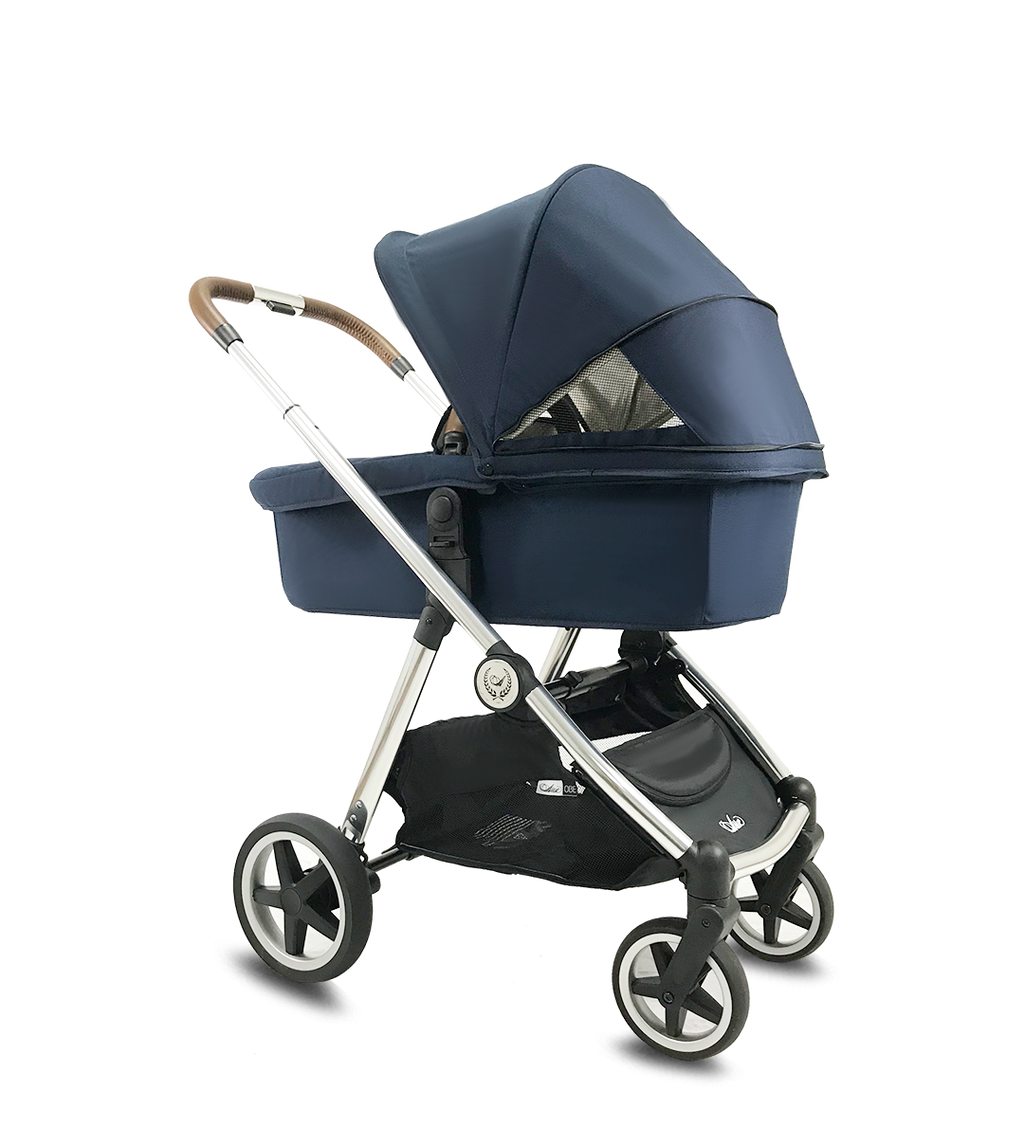 Cochecito duo Arrue OBE con plastico de lluvia