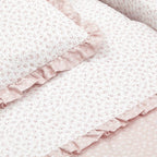 Minicuna Tijera Madera Cambrass Liberty Rosa/Blanco