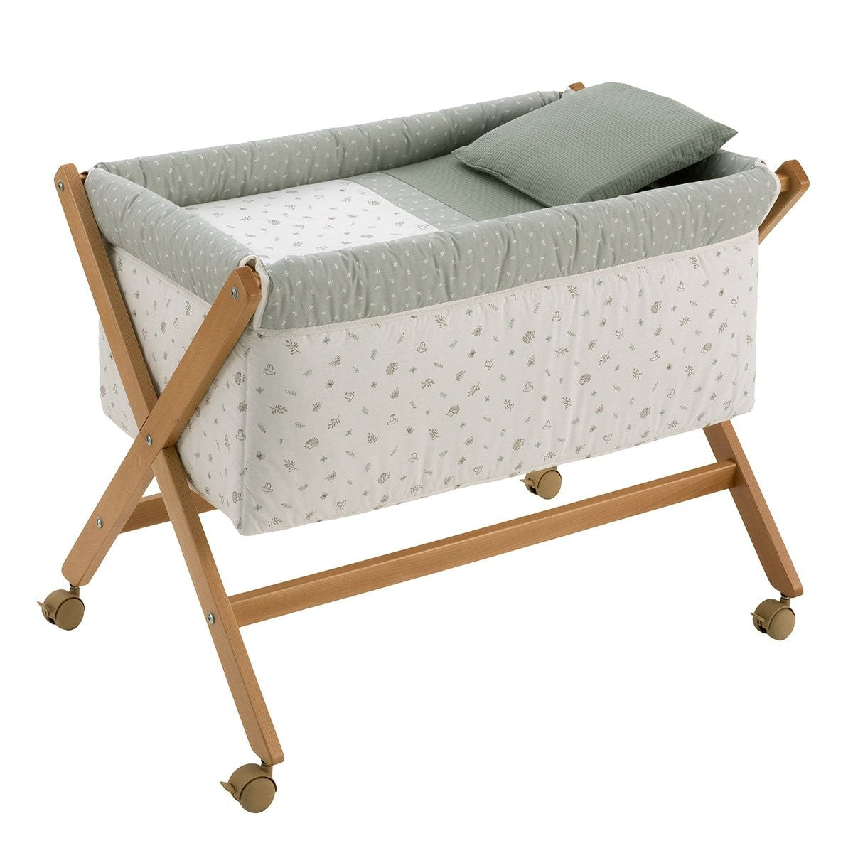 Minicuna tijera madera natural Cambrass Calma