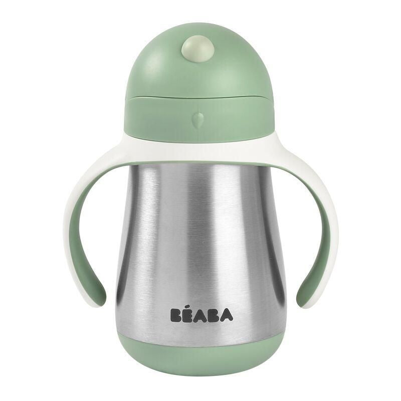 Taza de aprendizaje con pajita y cantimplora inoxidable Beaba 250ML