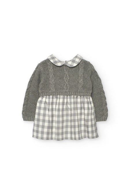 Vestido tricotosa Boboli combinado