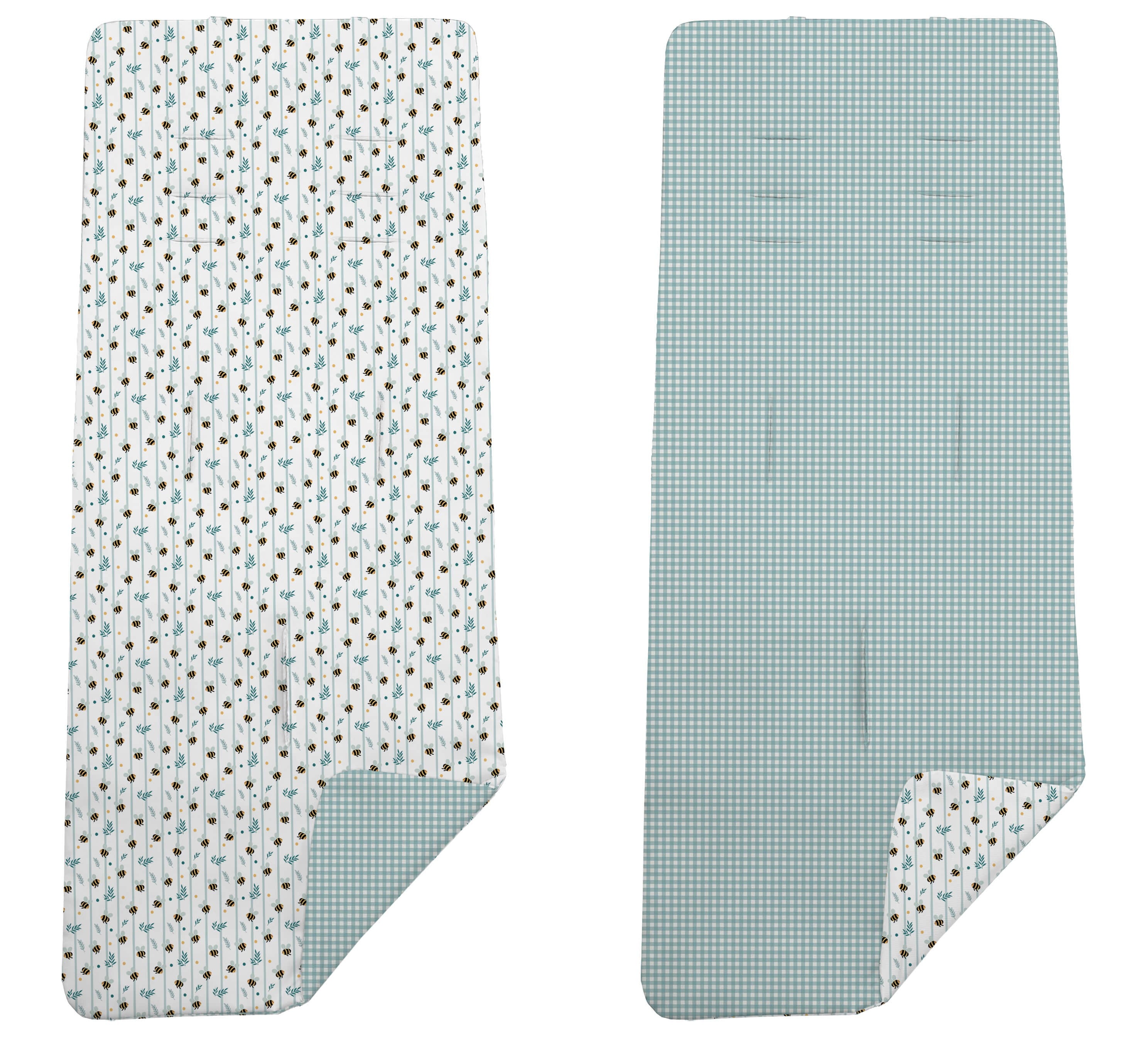 Colchoneta Reversible Dydados Abejas Vichy