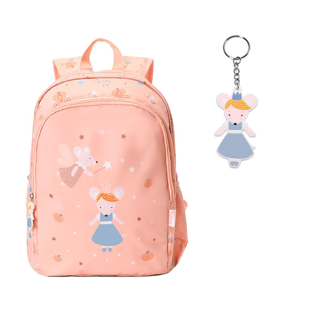 Mochila Mediana Tutete Mouse Fairies + Llavero