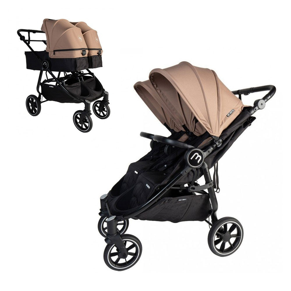 Cochecito Gemelar Baby Monsters Easy Twin 4 con 2 capazos