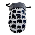 Cobertor porteo polar Bundlebean Grey Elephants