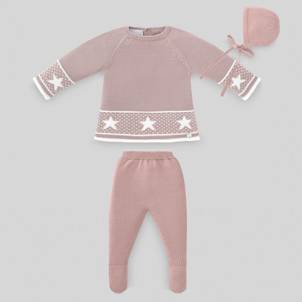 Conjunto Jubón, capota y polaina Paz Rodriguez Regalo OI 22-23