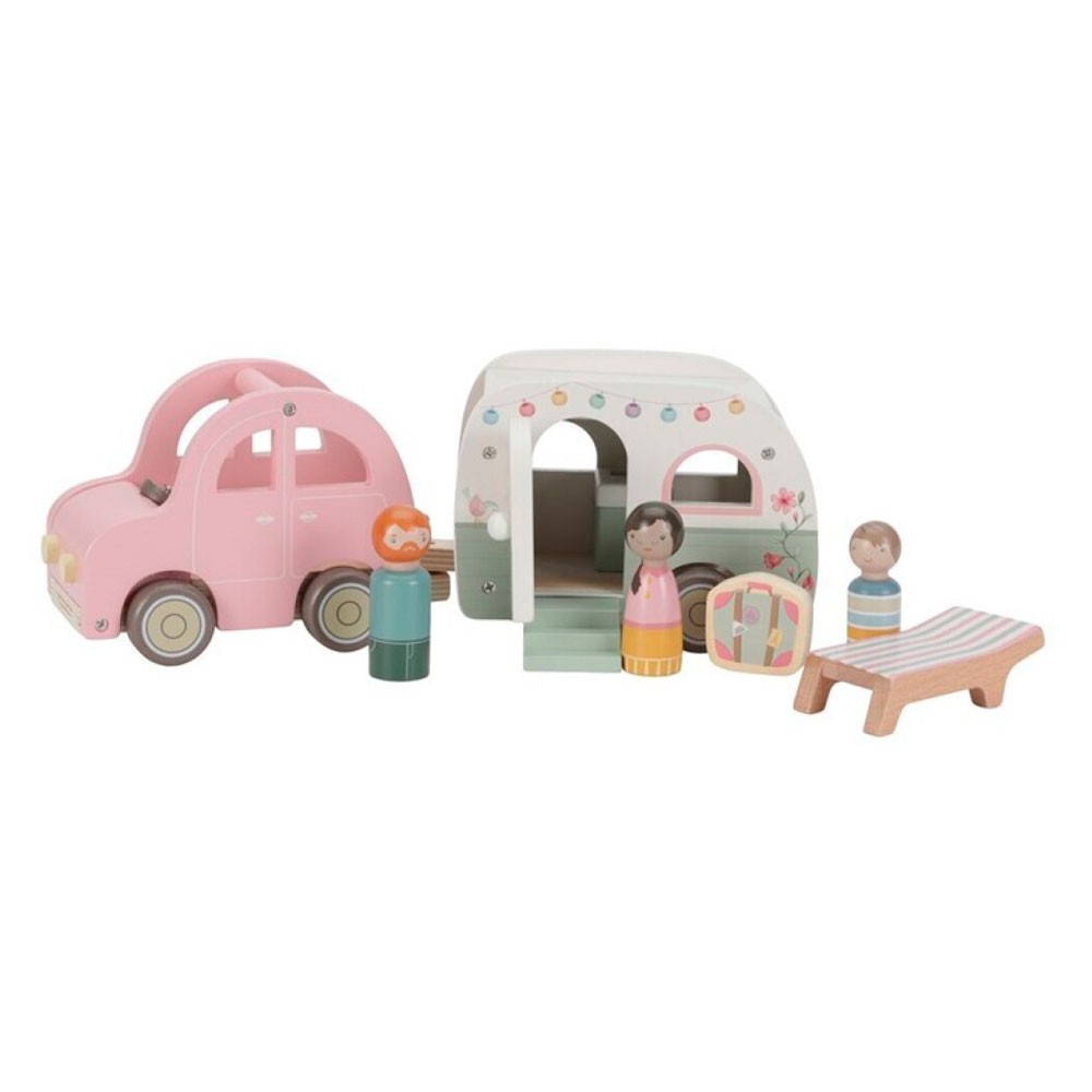 Set Coche y Caravana Little Dutch FSC