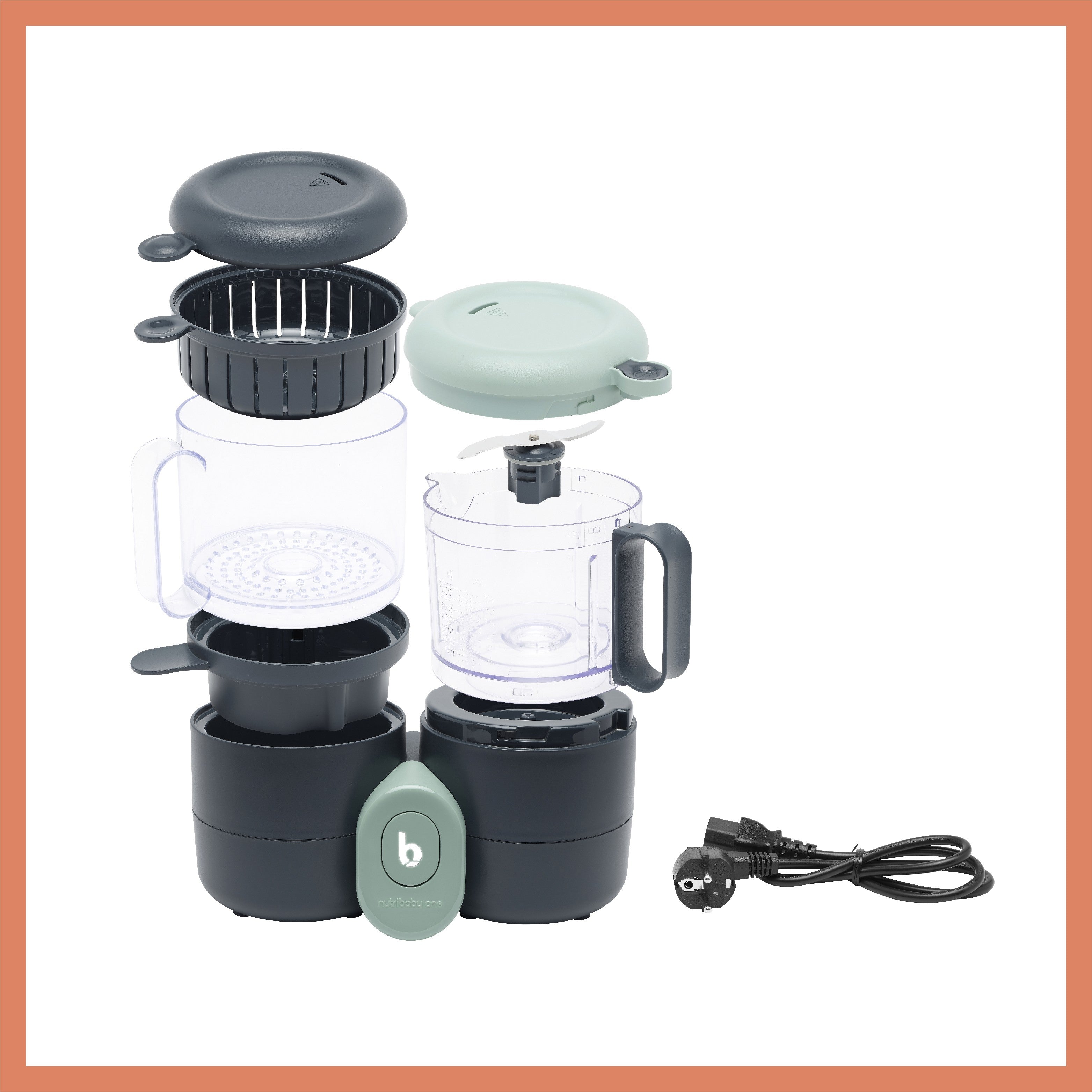 Robot de cocina Babymoov Nutribaby ONE batidora y vaporera