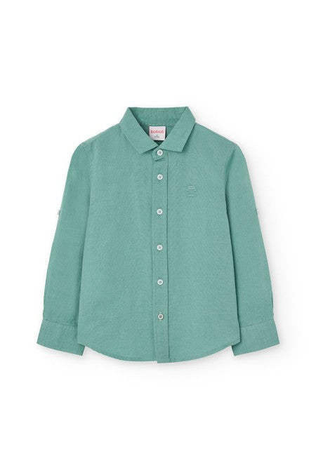 Camisa Boboli lino manga larga