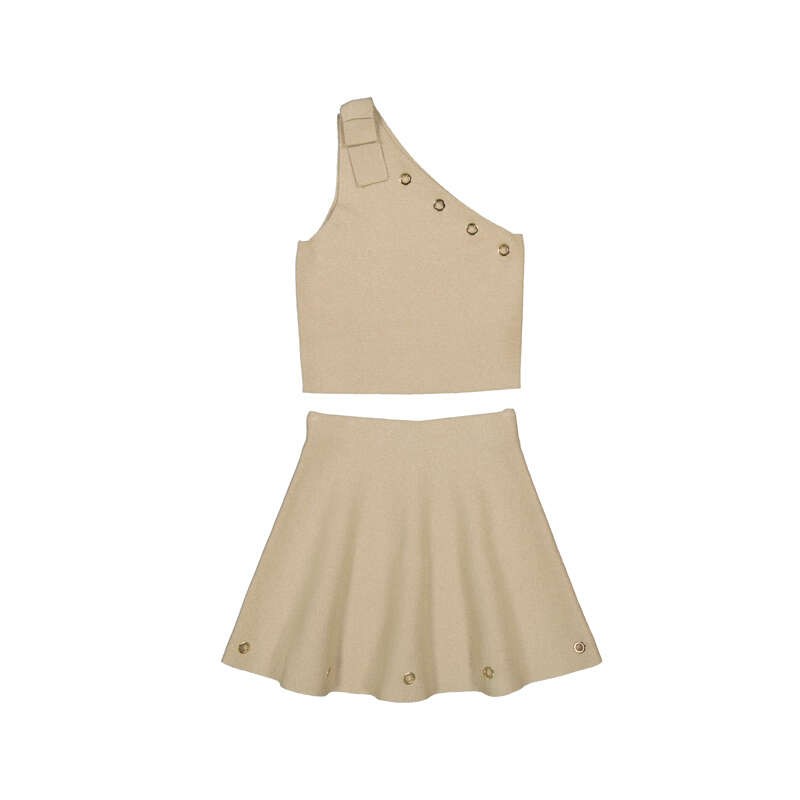 Conjunto falda Mayoral tricot ojetes