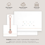 Triptico Cuna Estrella multicolor Luna+ Broche Interbaby