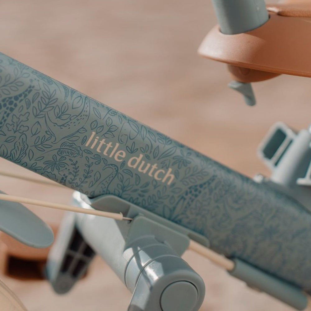 Triciclo con barra Little Dutch 4 en 1 Safari Dreams Azul