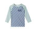 Camiseta Protección Solar Monnëka Manga larga Stripes Blues & Beyond