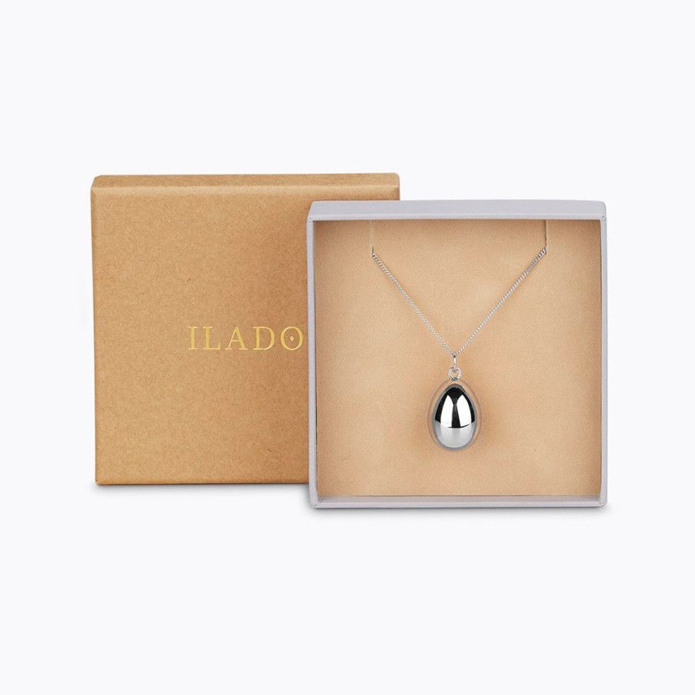 Colgante de Maternidad Ilado Ova Plata con cadena