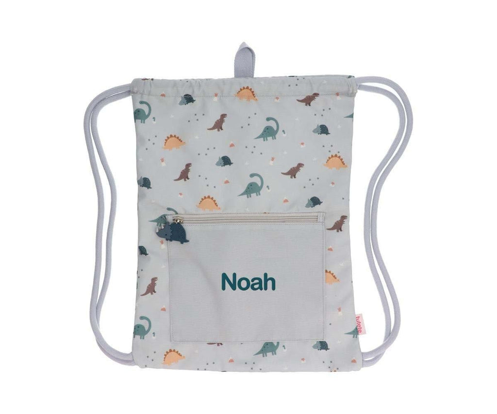 Mochila Saco Impermeable Tutete Dinos World Personalizable
