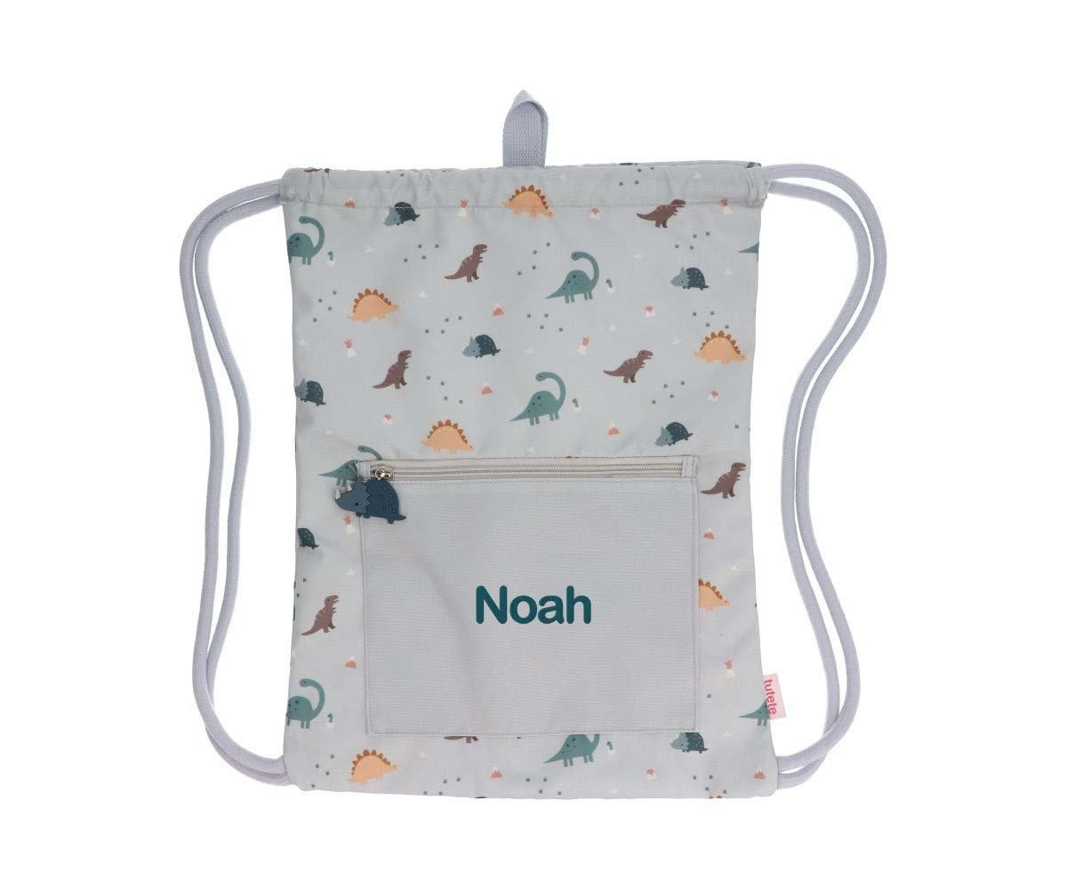 Mochila Saco Impermeable Tutete Dinos World Personalizable