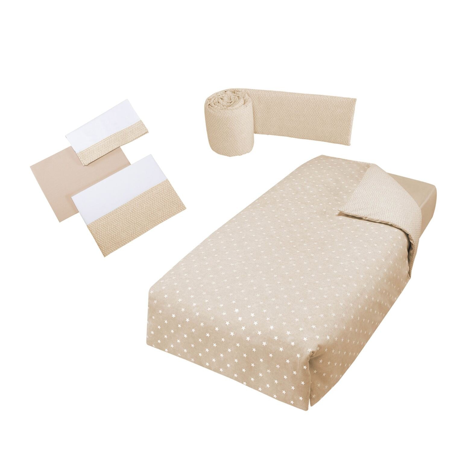 Pack textil Micuna Galaxy Nórdico + Protector + Juego Sábanas cuna 120 X 60