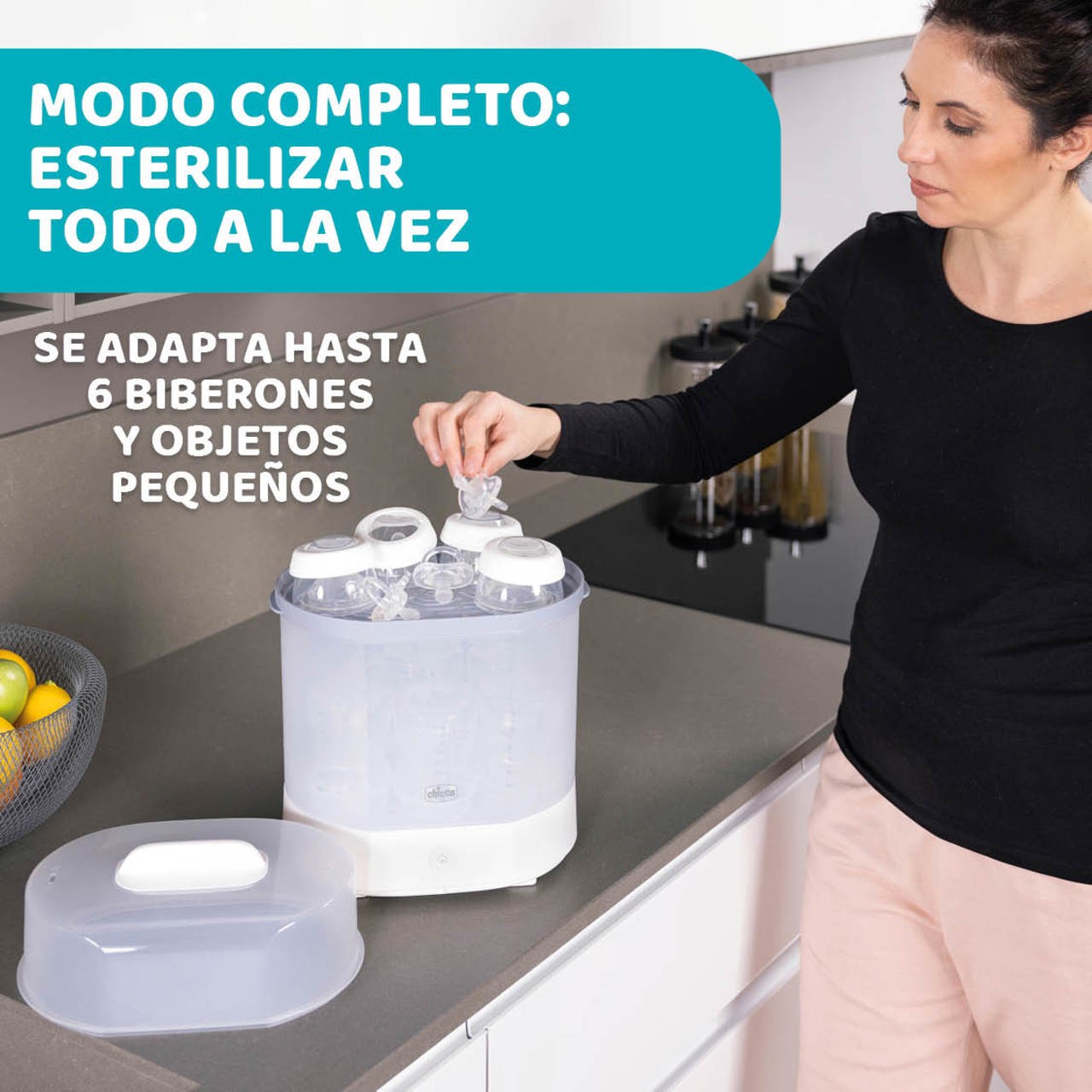 Esterilizador Chicco de Vapor 3 en 1