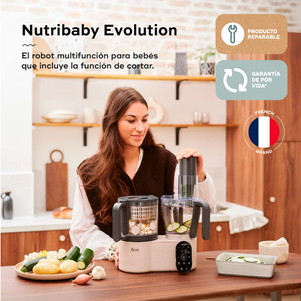 Robot de cocina 5 en 1 Babymoov Nutribaby Evolution